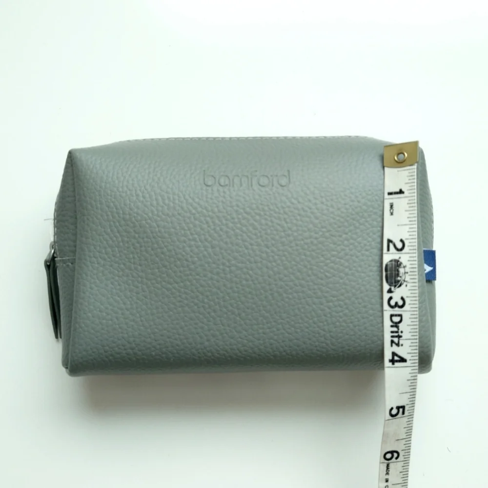 NEW Cosmetic Bag Pouch Makeup Case Business Class Amenity Travel Kit Gray